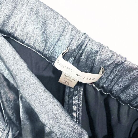 NEW Brochu Walker The Nives Paperbag Pant in Orbit Metallic Gunmetal Size XS - Picture 6 of 11